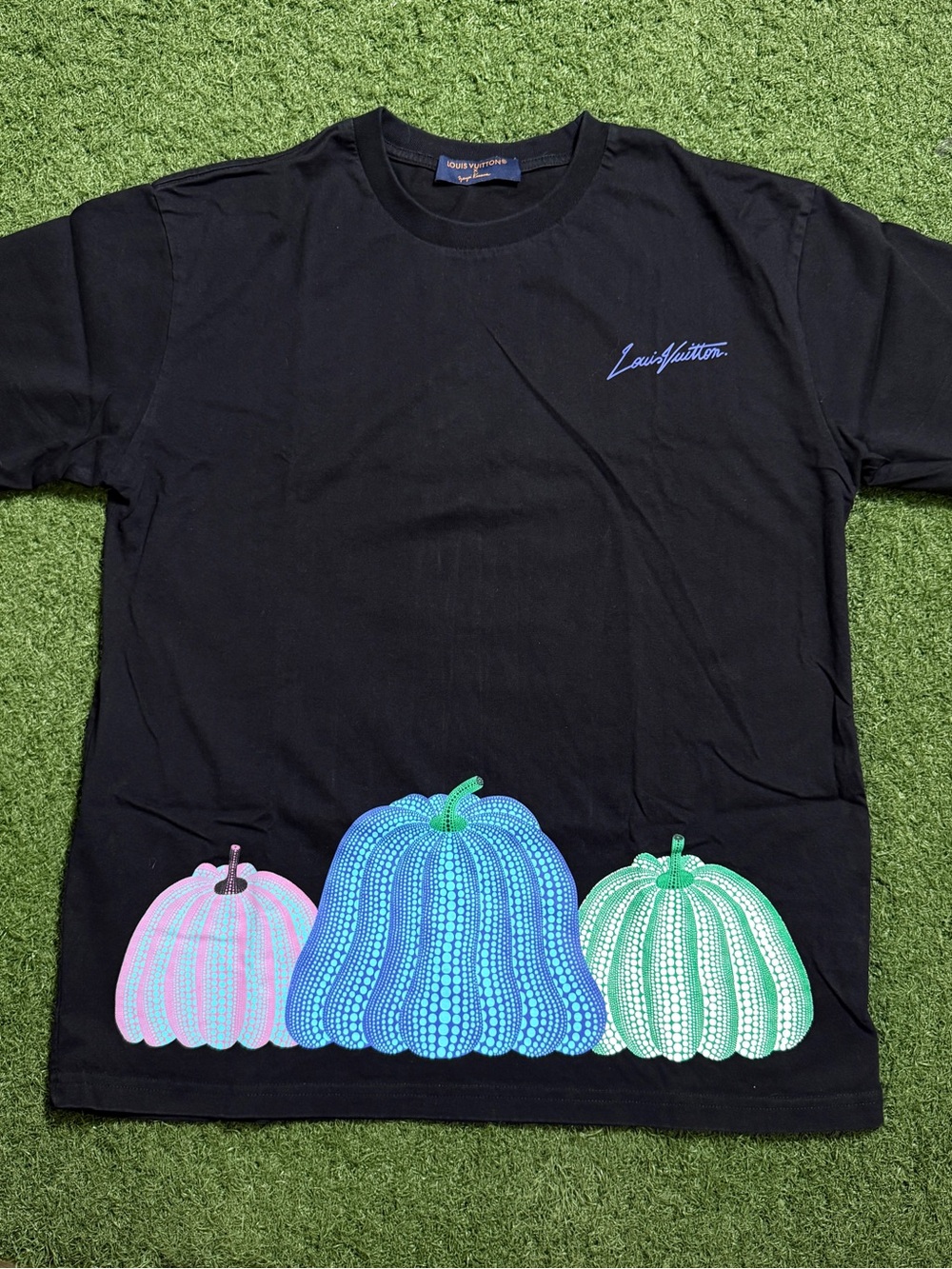 Louis Vuitton Yayoi Kusama Pumpkin Graphic T Shirt Black Large